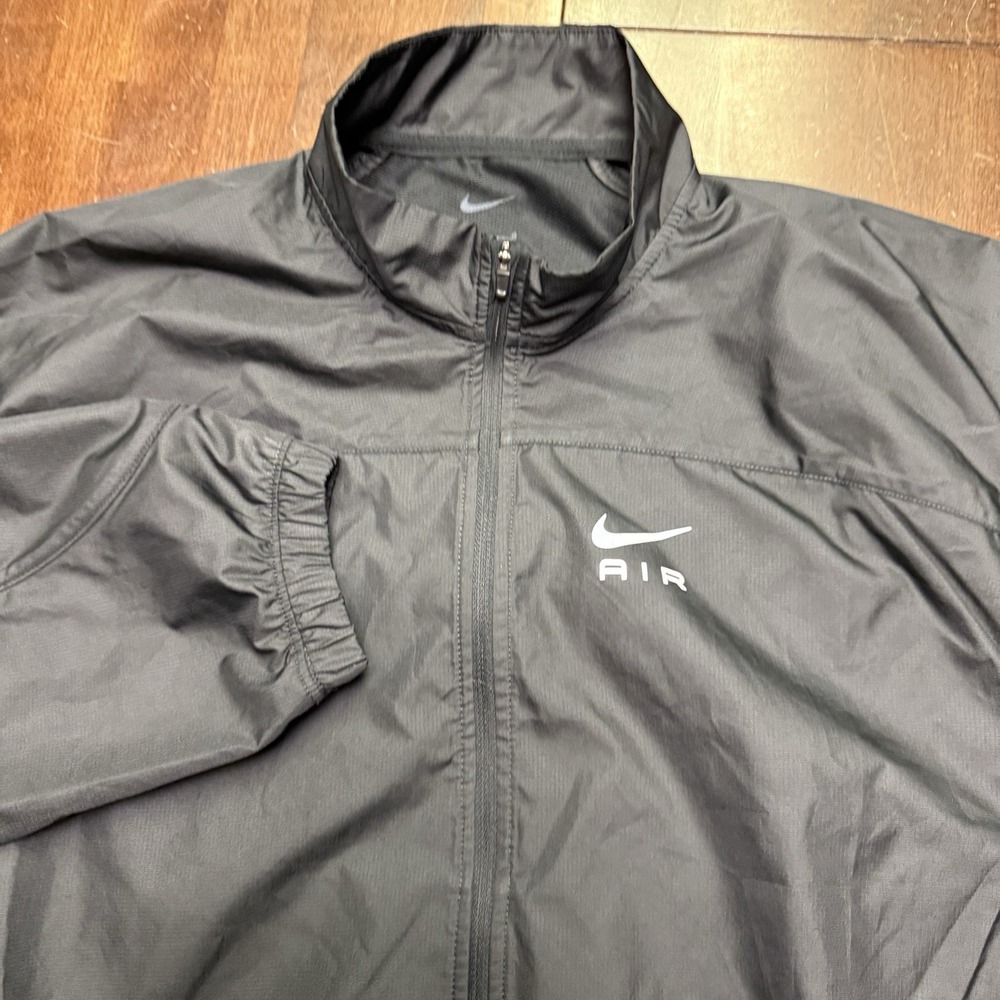 Nike Air Women's Large Full Zip‎ Black Reflective Dri-FIT Wind Jacket